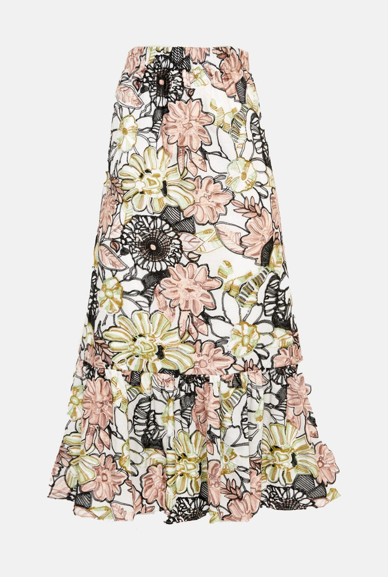 Miranda skirt algodon bordados