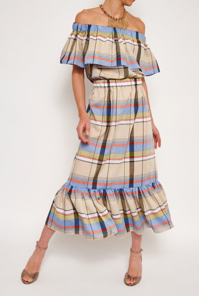 Miranda skirt cuadros hilo