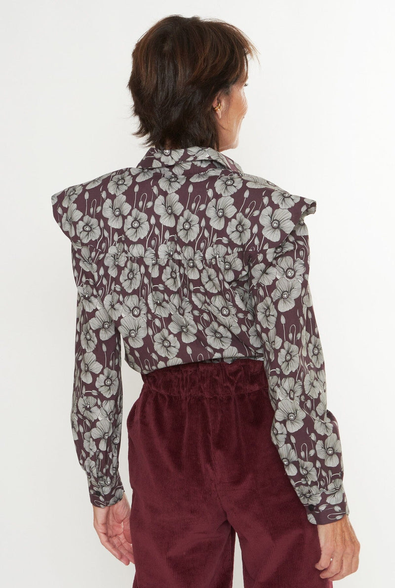 Miru Flowers Burgundy