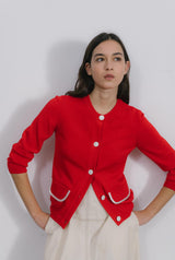 Montse Cardigan Red