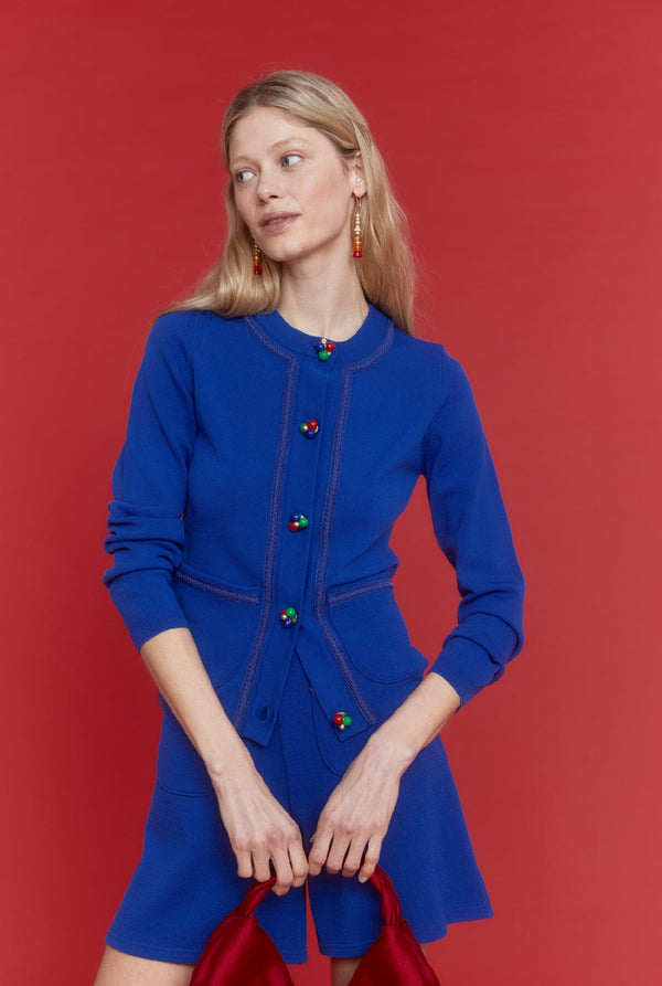 Montse Cardigan Royal Blue