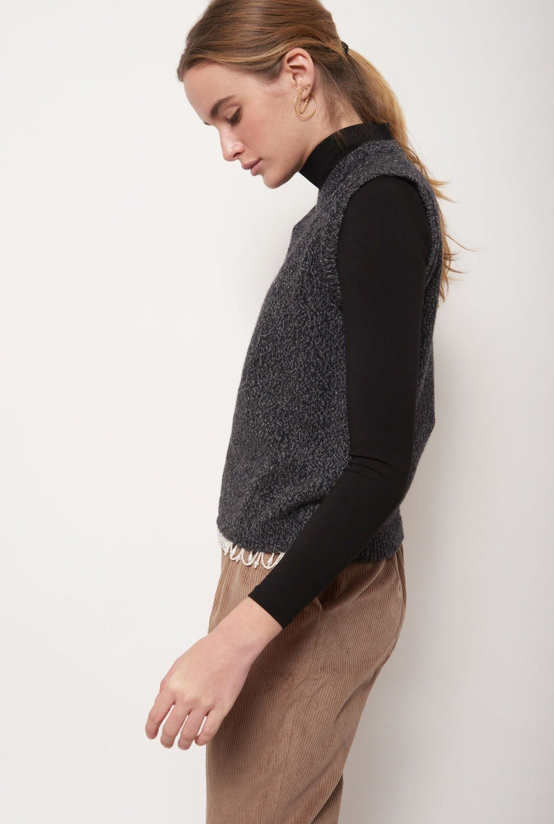 Mumu Pearl Black Vest