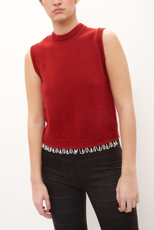 Mumu Pearl Red Vest