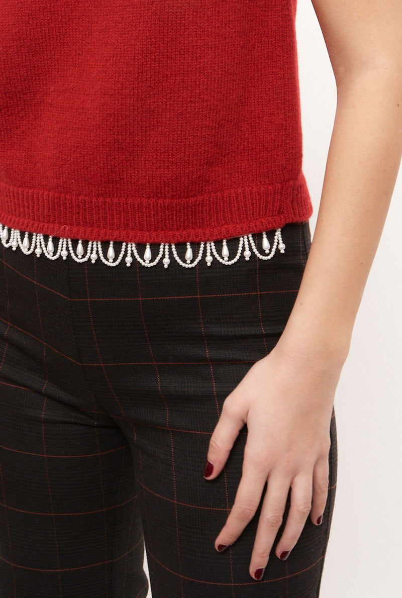 Mumu Pearl Red Vest