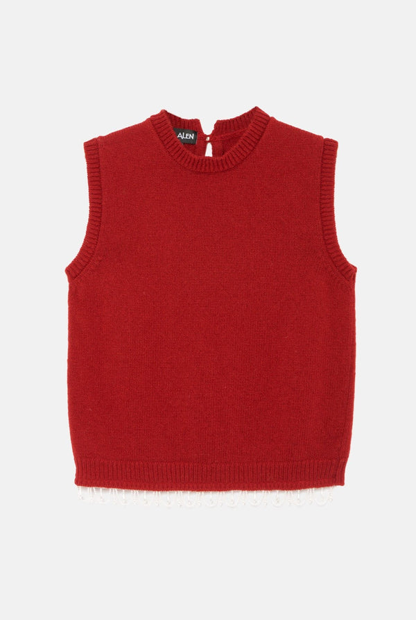 Mumu Pearl Red Vest
