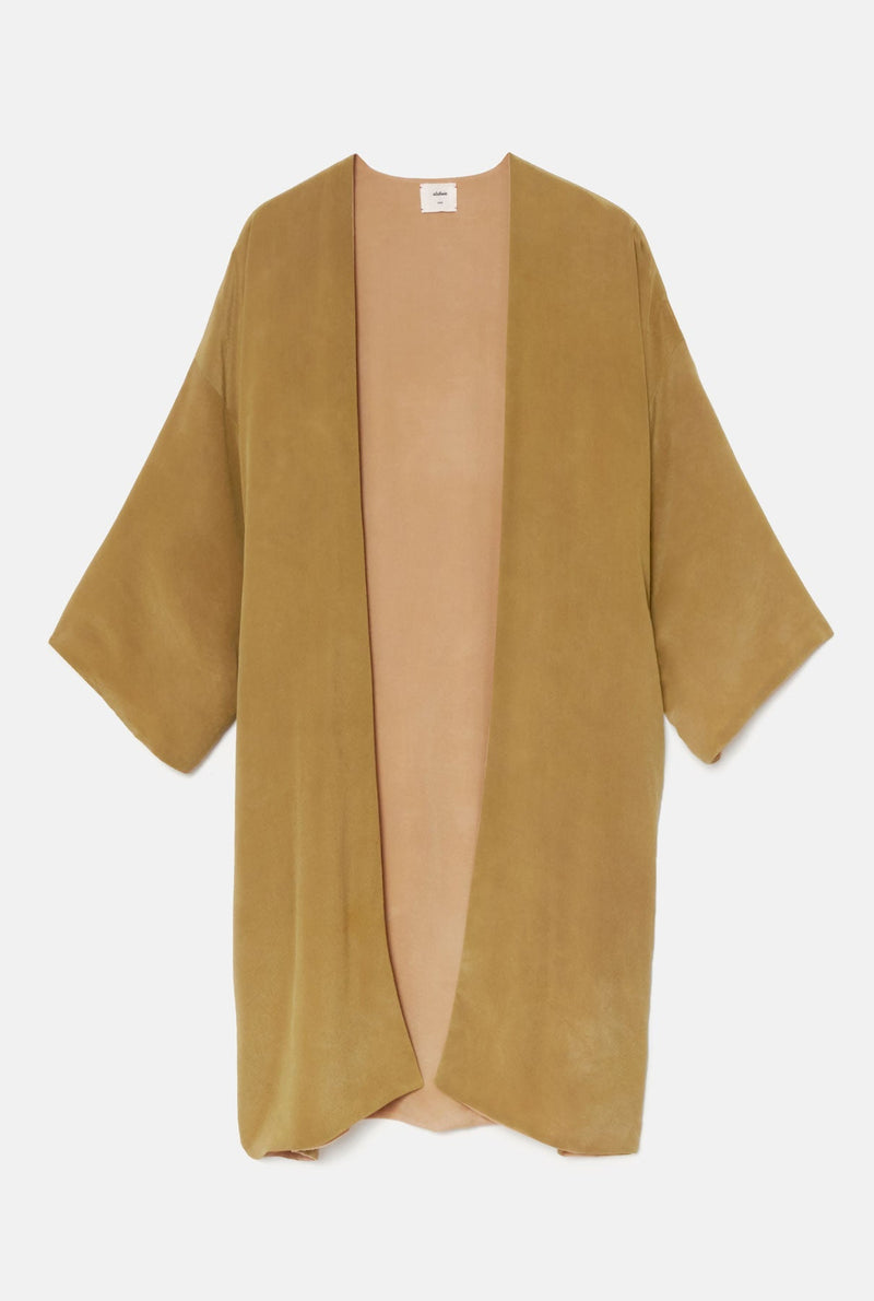 Niko Reversible Nude Long Jacket Natural Dye - Pre Order