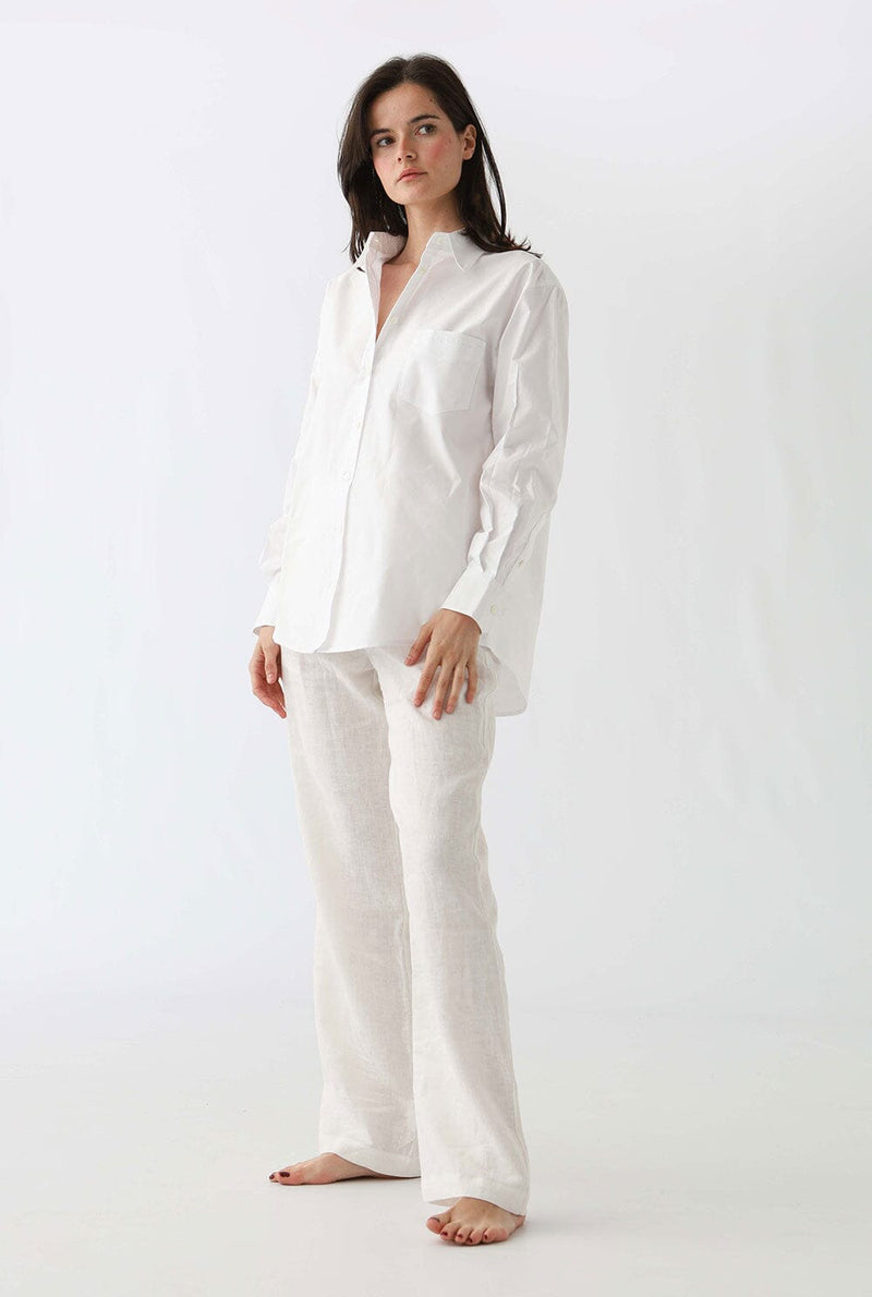 OXFORD SHIRT: WHITE