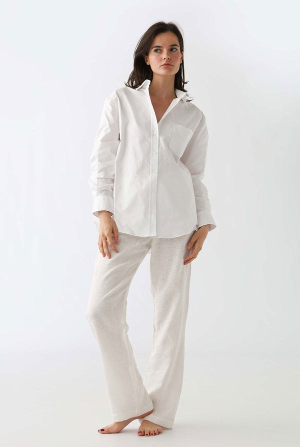 OXFORD SHIRT: WHITE