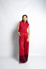 Pantalón Anna Rojo-Granate