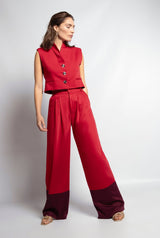 Pantalón Anna Rojo-Granate