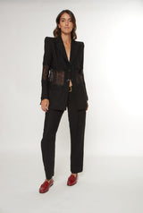 Pantalón de lino negro