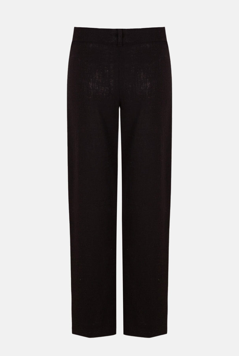Pantalón de lino negro