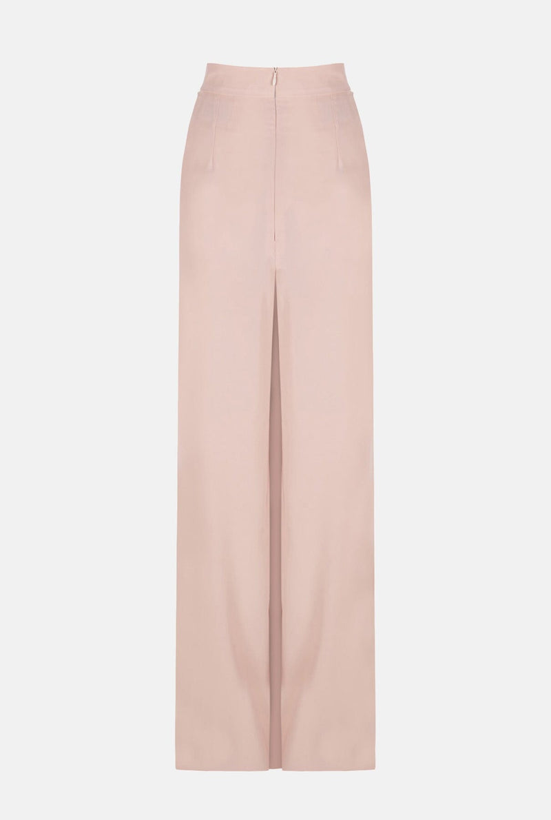 Pantalón envolvente rosa palo
