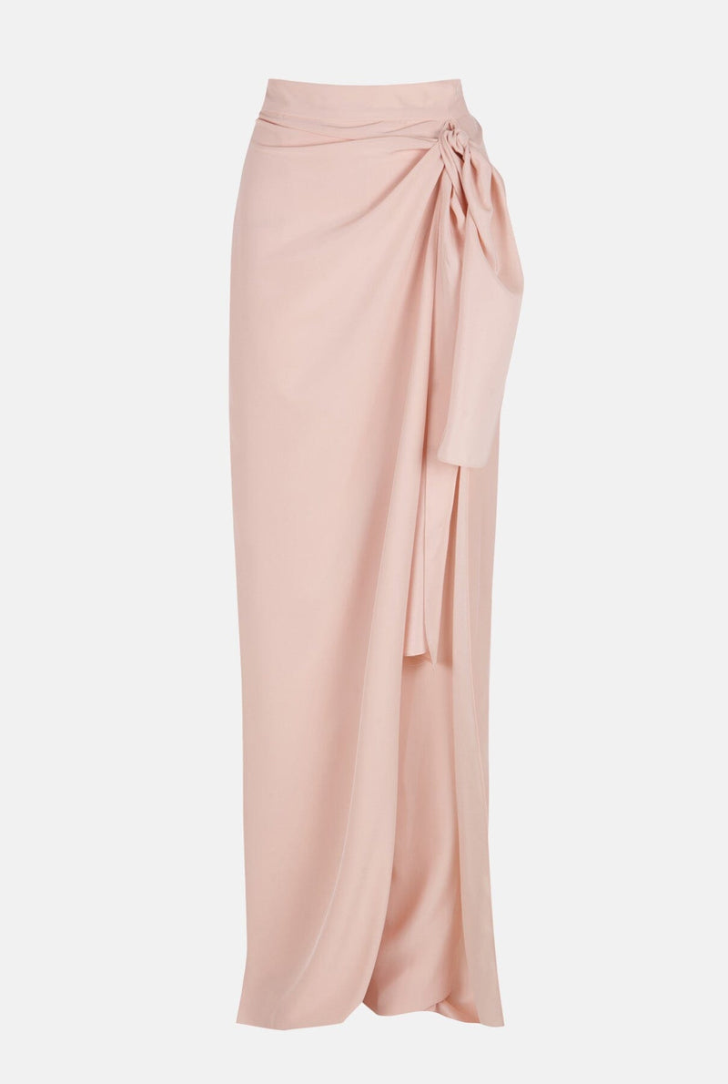 Pantalón envolvente rosa palo