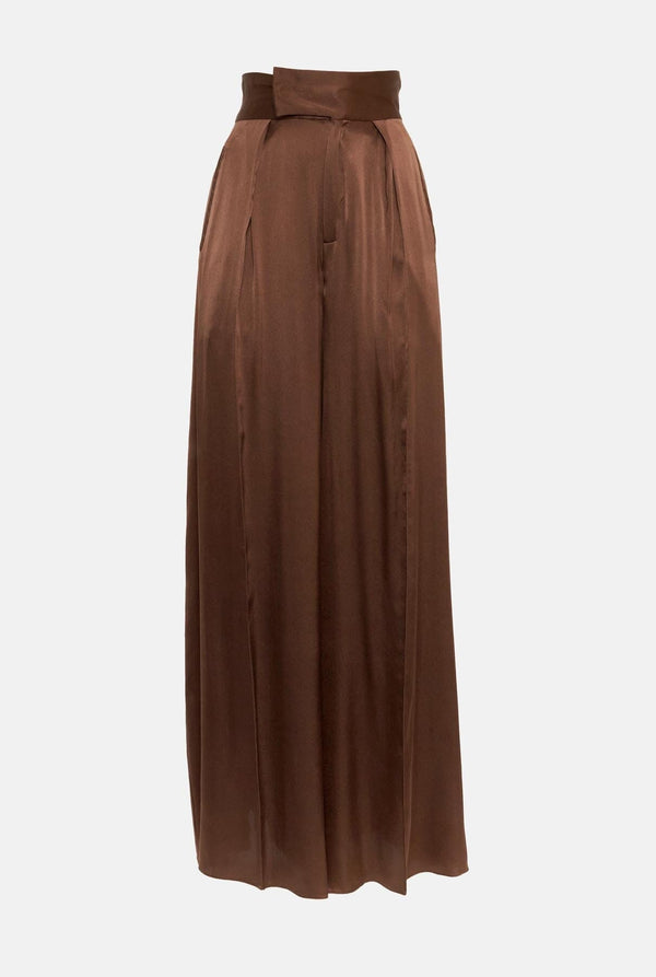 Pantalon palazzo de seda