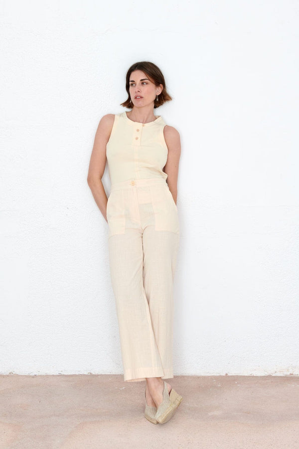 Pantalón Rocío crudo