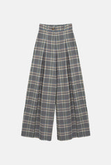 Pantalón Rosa Cuadros Gris