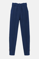 Pantalon Sofia boton canvas azul