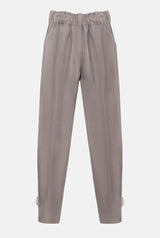 Pantalon Sofia boton canvas topo