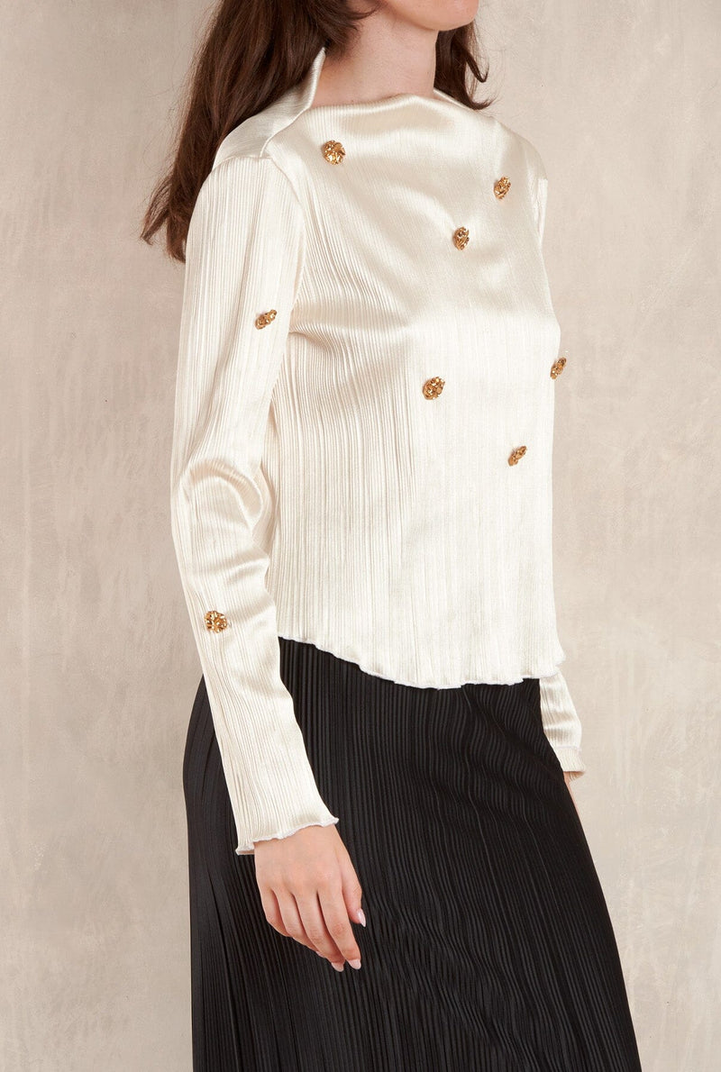 Previo Pleated Top