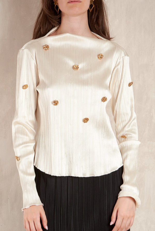 Previo Pleated Top