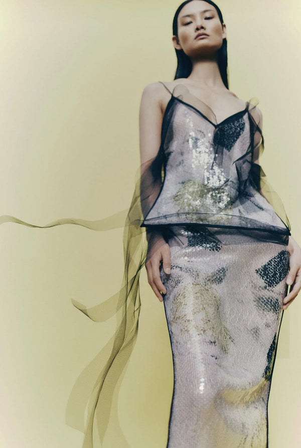Sequin skirt peonia PRE-ORDER