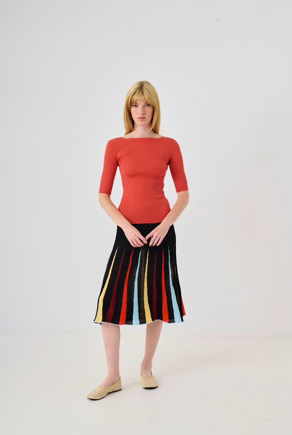 Sicilia Long skirt Black