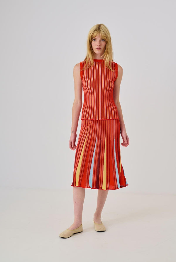 Sicilia Long skirt Red