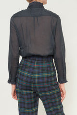 Sophie Navy Blouse