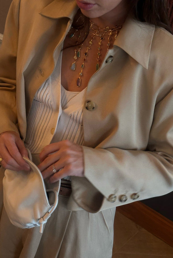 STRUCTURED JACKET: CAMEL