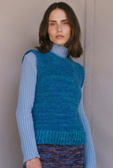 Teddy vest blue