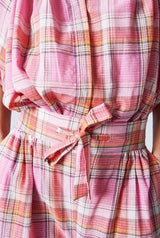 Thalia Pants Pink Checks
