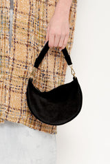 The Baby Gondola bag velvet Black