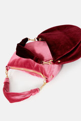 The Baby Gondola bag velvet Pink