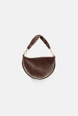The Baby Gondola bag velvet Taupe