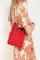 The baby julia bag Raso Plisé red