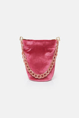 The Mini Cube Bag velvet pink