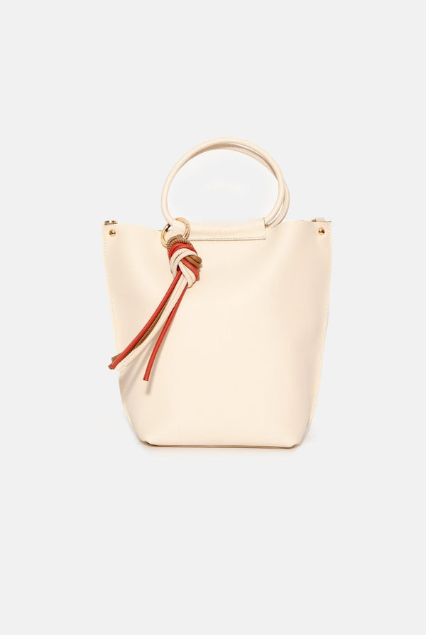 The MINI NEREA Bag. Piel vacuno color NATA