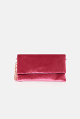 The Sara Bag Velvet pink