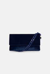 The Sara Bag Velvet blue