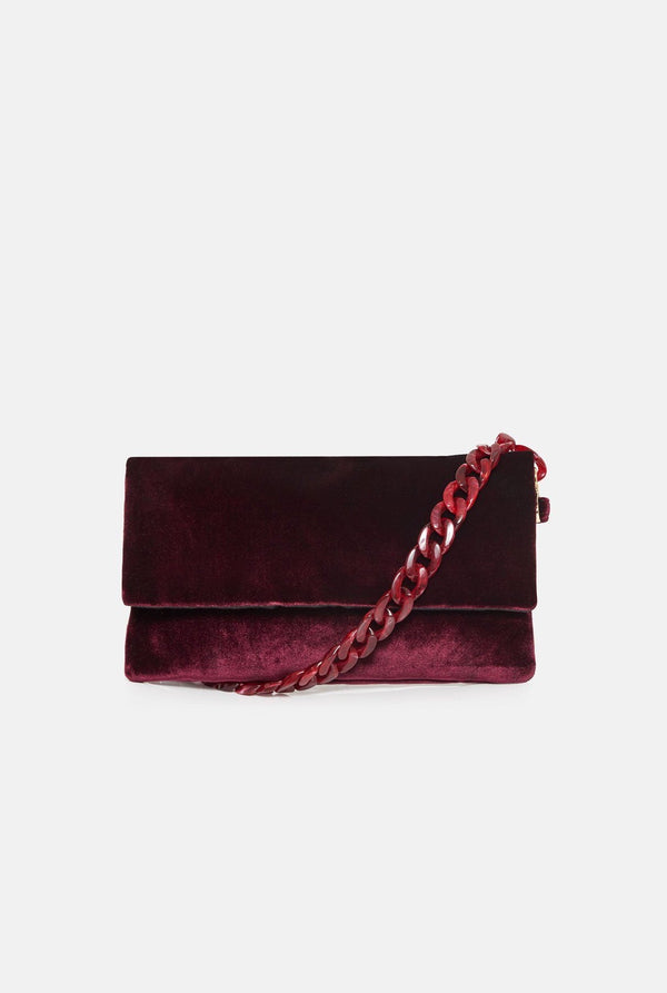 The Sara Bag Velvet burgundy