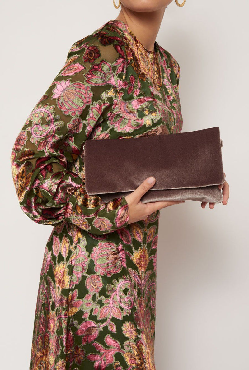 The Sara Bag Velvet topo