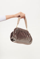 The Zumaia bag new velvet topo