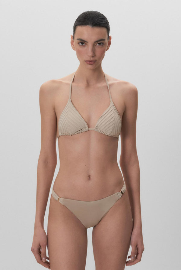Top de bikini textura triangular