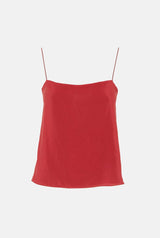 Top flor Reversible rojo/gris