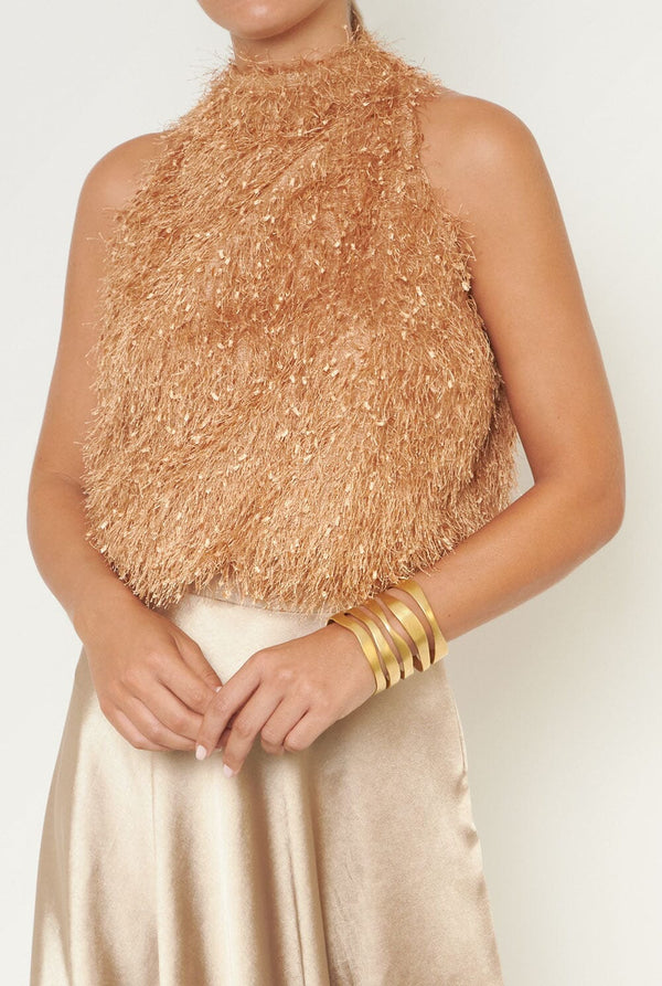 Top Halter Catherine Plumitas Beige