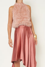 Top Halter Catherine Plumitas Rosa Nude