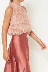 Top Halter Catherine Plumitas Rosa Nude