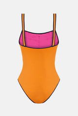 TRAJE DE BAÑO OLA ISLA NARANJA