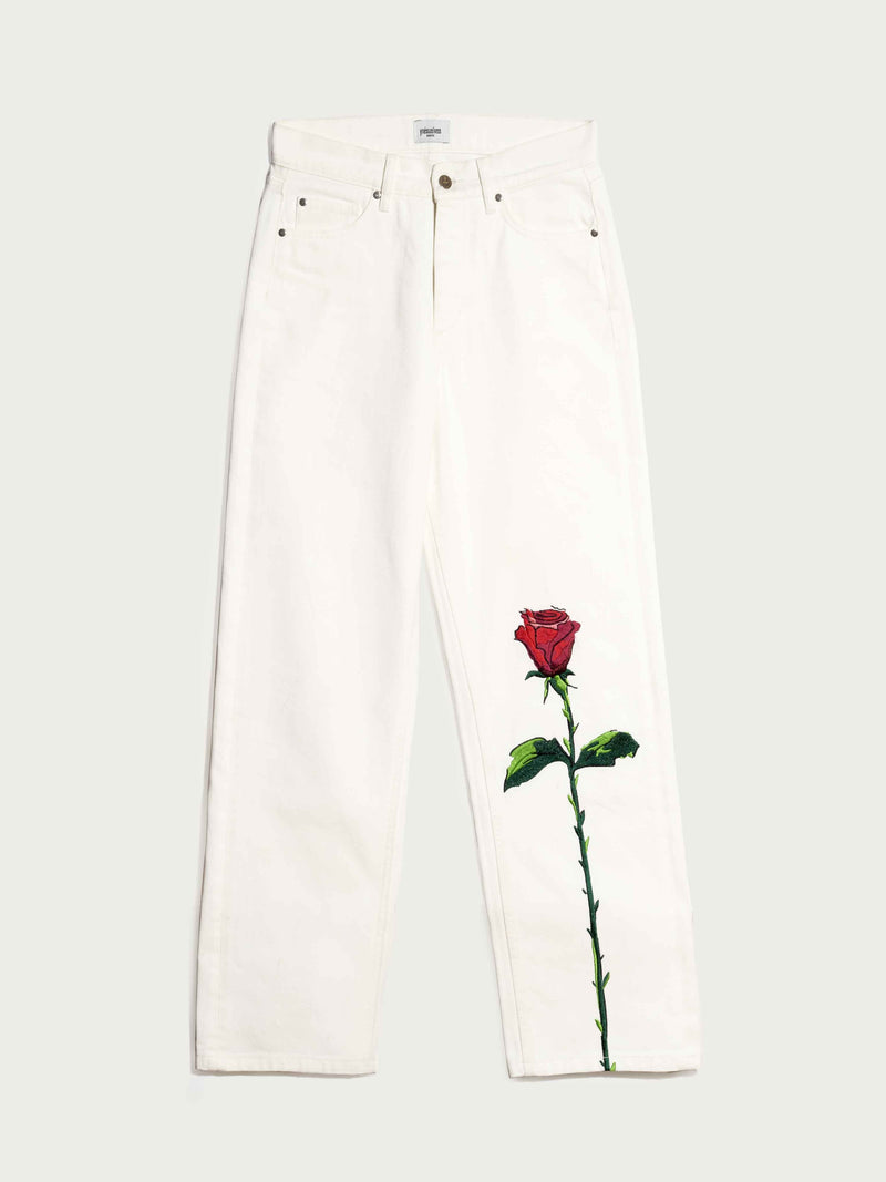 Vaqueros de la rosa Blancos